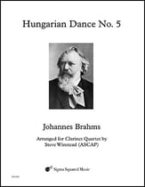 Hungarian Dance No. 5 Clarinet Quartet cover